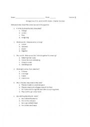 English Worksheet: dr. Jekyll Mr. Hyde Chapter 1 Quiz