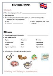 English Worksheet: British Food