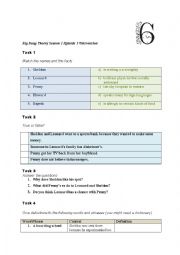 English Worksheet: the big bang theory