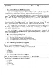 English Worksheet: Persuasive Quiz 