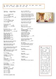 English Worksheet: Song worksheet Ylvis - What does the fox say?