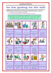 English Worksheet: GRAMMAR REVISION - be going to do sth