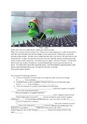 English Worksheet: Past Simple - Pixars Lifted