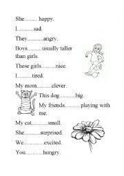 English Worksheet: to be Present Simple