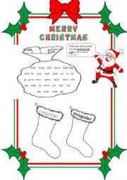English Worksheet: Christmas verbs in the past
