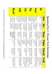 English Worksheet:  Battleships FCE speaking part 1