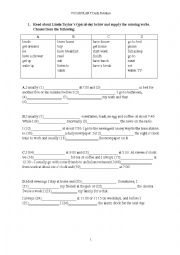 English Worksheet: Daily Routines