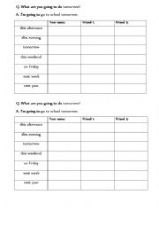 English Worksheet: Partner Interview