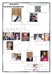 English Worksheet: Webquest on the British Royals