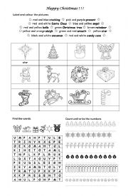 English Worksheet: Merry Christmas ! ! ! 