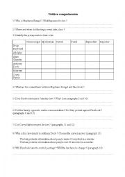 English Worksheet: gag order in facebook age