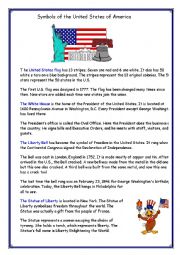 English Worksheet: Symbols of the United States of America