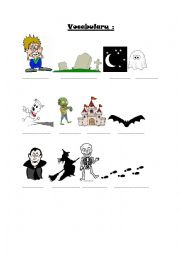 English Worksheet: Halloween vocabulary