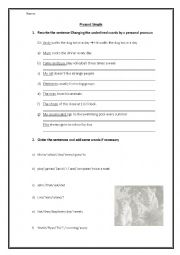 English Worksheet: present simple