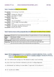 English Worksheet: GUIDED WRITING