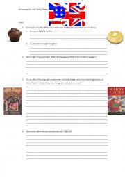 English Worksheet: Harry Potter and the Americanisms