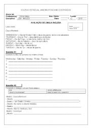 English Worksheet: activite