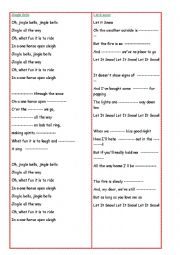 Christmas song activity