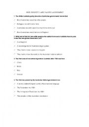 English Worksheet: Australian Immigration