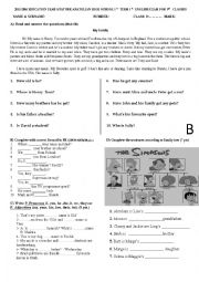 English Worksheet: test