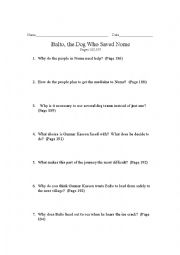 English Worksheet: Balto: The Dog who Saved Nome