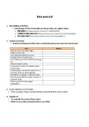 English Worksheet: trailers