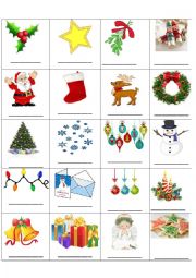 English Worksheet: Christmas Vocabulary_Fill in the Blanks