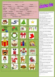 English Worksheet: christmas time
