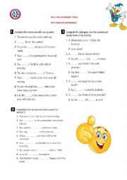 WAS-WERE ELEMENTARY WORKSHEET