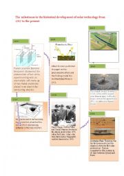 English Worksheet: development of solar energy