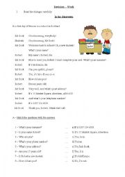 English Worksheet: to be