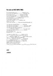 English Worksheet: PAST SIMPLE