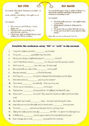 English Worksheet: FIT or SUIT