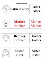 English Worksheet: family members