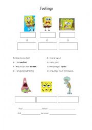 English Worksheet: Feelings_worksheet