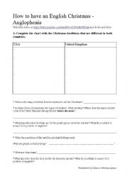 English Worksheet: How to have an English Christmas - Anglophenia