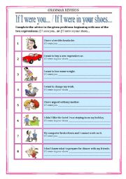 GRAMMAR REVISION - If I were you / If I were in your shoes