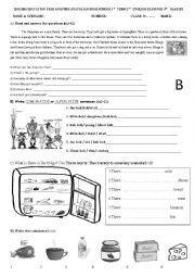 English Worksheet: new test 