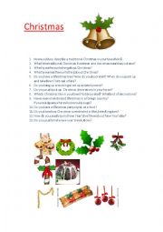 christmas speaking activity