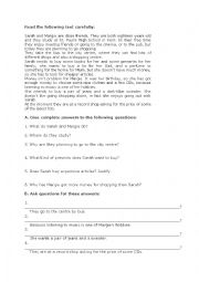 English Worksheet: Read carefully