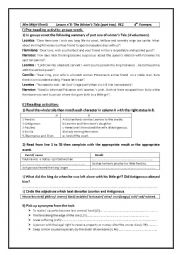 English Worksheet: the winters tale : part 2. bac pupils