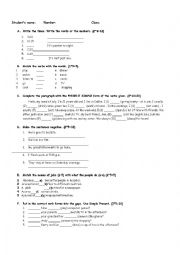 English Worksheet: Simple present tense part 2 
