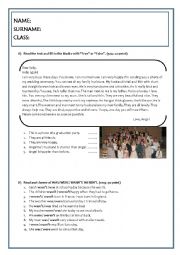 English Worksheet: comparatives,describing people,past form of to be