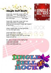 English Worksheet: Jingle Bells Rock