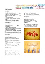 English Worksheet: Hallelujah