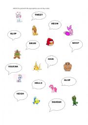 English Worksheet: disney pets sounds