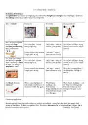 English Worksheet: Resiliency Rubric for 21st Century Skills