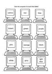 English Worksheet: Colors