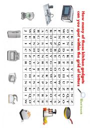 English Worksheet: Kitchen gadgets