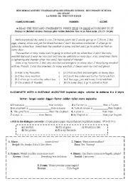 English Worksheet: exam